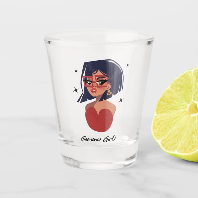 Copo De Shot Garota Gemini (Frente)