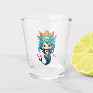 Copo De Shot Gatinho Fofo Sereia Thunder_Cove