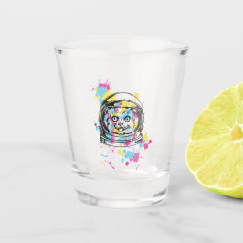 Copo De Shot Gato Astronauta