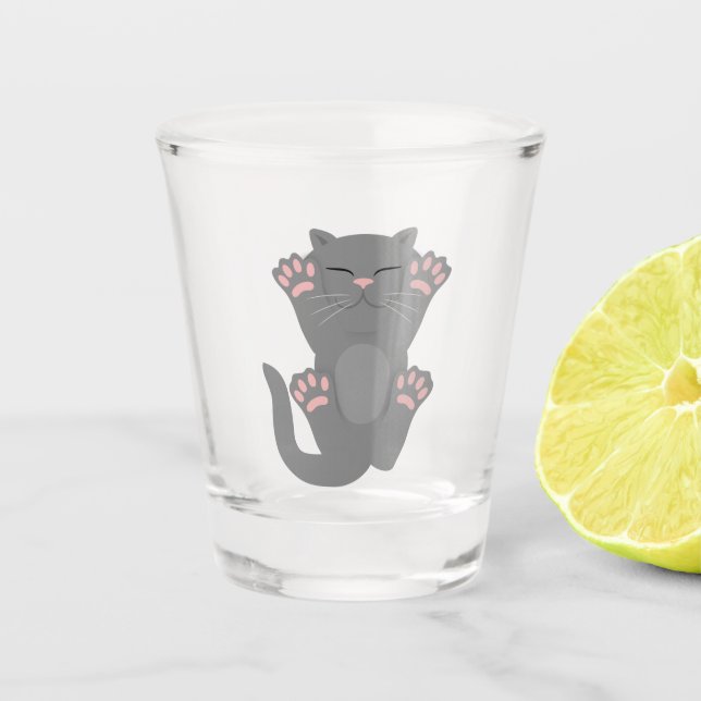 Copo De Shot Gato dormindo (Frente)