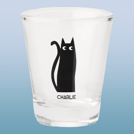 Copo De Shot Gato Preto Personalizado