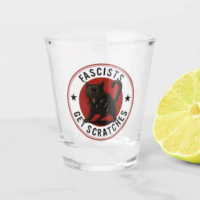 Copo De Shot Gatos Contra Fascistas (Frente)