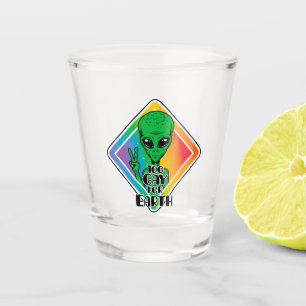 Copo De Shot Gay Demais Para OVNI Alienígena Engraçado Da Terra