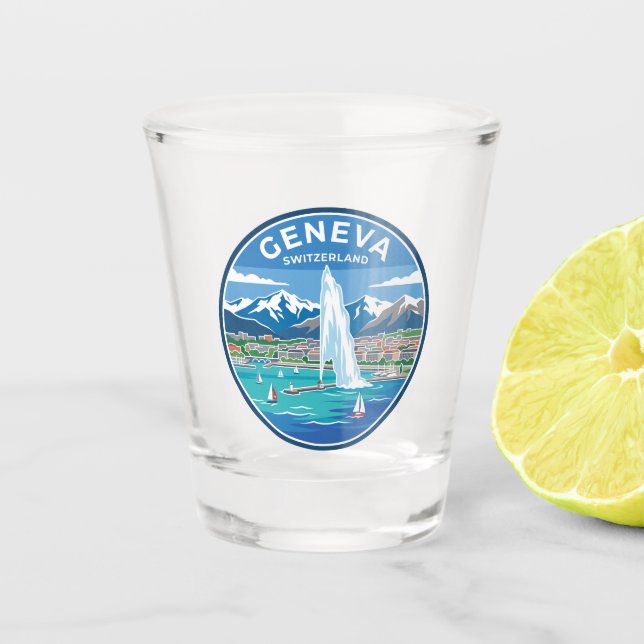Copo De Shot Genebra Suíça (Frente)