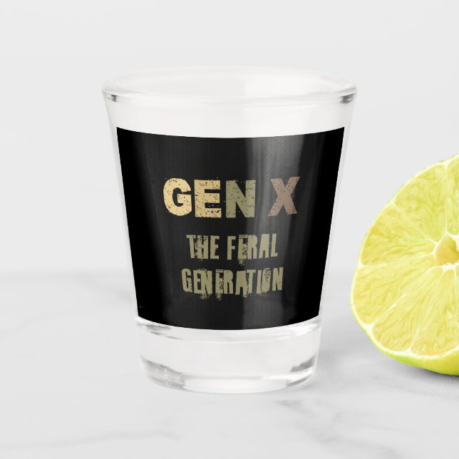 Copo De Shot GenX — A Geração Feral (Frente)