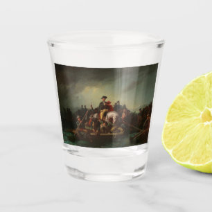 Copo De Shot George Washington atravessando o rio Delaware