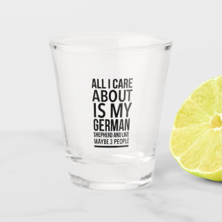 Copo De Shot German shepherd engraçado