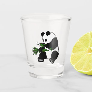 Copo De Shot Giant Panda Come Bamboo Glass