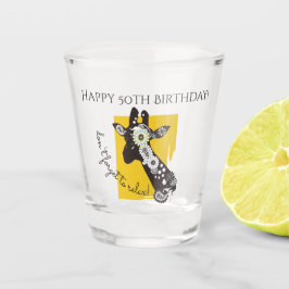 Copo De Shot Girafa Legal Inspiradora de Aniversário