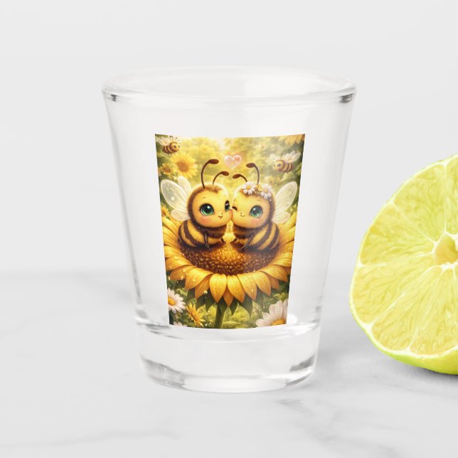 Copo De Shot Girassol BEE Meu (Frente)