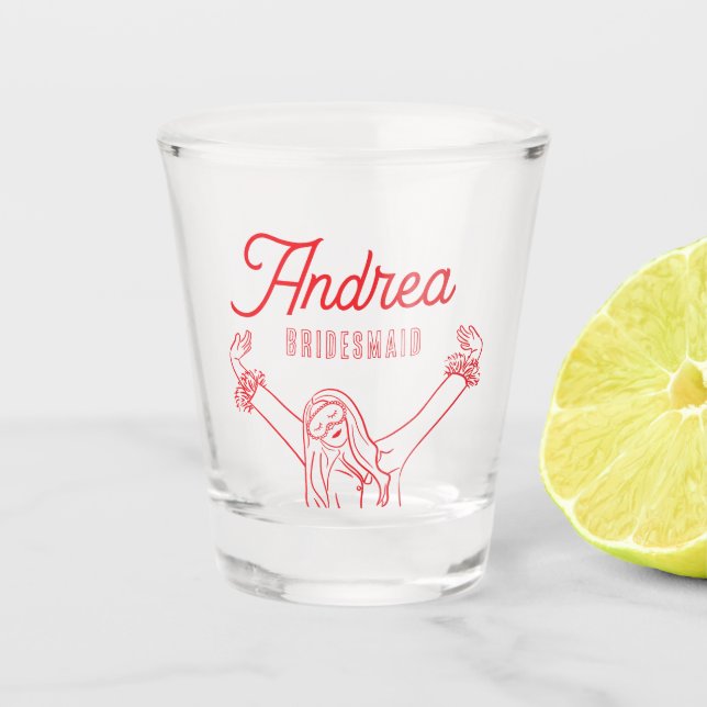 Copo De Shot Girls Gone Mild Spa Pajama Bachelorette Party (Frente)