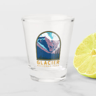 Copo De Shot Glacier National Park Canada Viagem Art Vintage