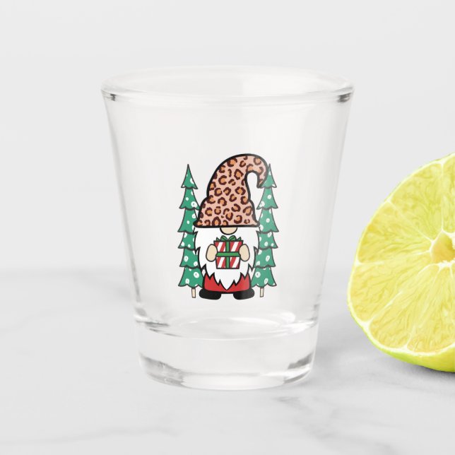 Copo de Shot Gnome de Natal - Brinde de Elixir Fes (Frente)