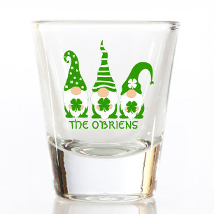 Copo De Shot Gnomos Verdes Irlandeses Engraçados