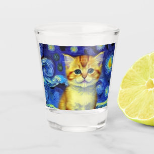 Copo De Shot Góh Góh Frio Cote Starry Night Van Gogh