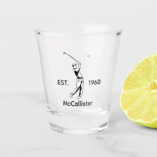 Copo De Shot Golfer Nome e ano personalizados