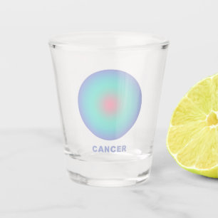 Copo De Shot Gradiente de Na moda de Sinal Zodiac cancer