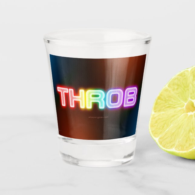 Copo De Shot gradiente grosso semelhante a um arco-íris vibrant (Frente)