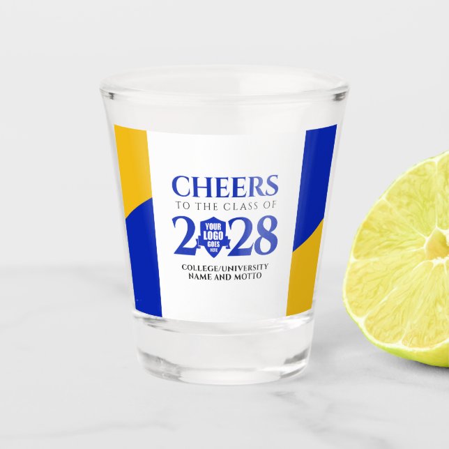 Copo De Shot Graduação da Universidade da Faculdade de Faculdad (Frente)