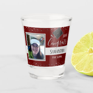 Copo De Shot Graduação Parabéns Foto Confetti Wine