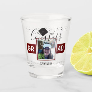 Copo De Shot Graduação Parabéns Nome do FORMANDO e Vinho Fot