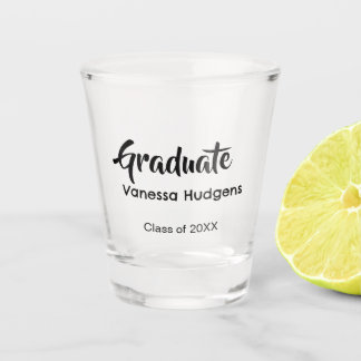 Copo De Shot Graduate congratulations name date year class univ