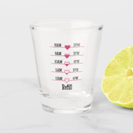 Copo De Shot Gráfico de Reabastecimento