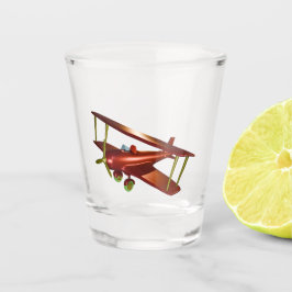 Copo De Shot Grande avião vermelho