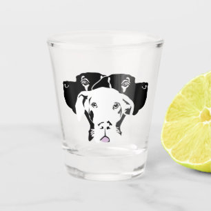Copo De Shot Grande Dane Puppy com Stars Shot Glass
