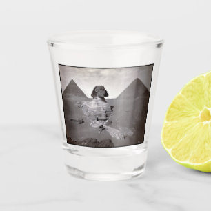 Copo De Shot Grande Esfinge e Necrópole das Pirâmides de Gizé E