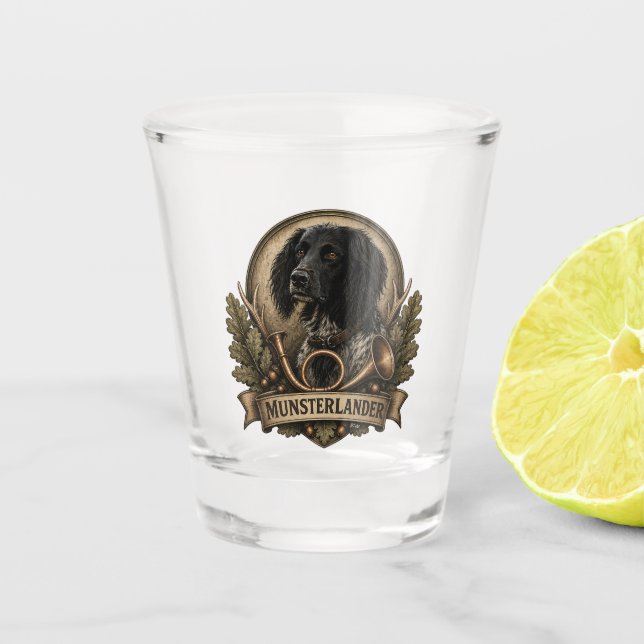 Copo De Shot Grande Munsterlander (logo) (Frente)