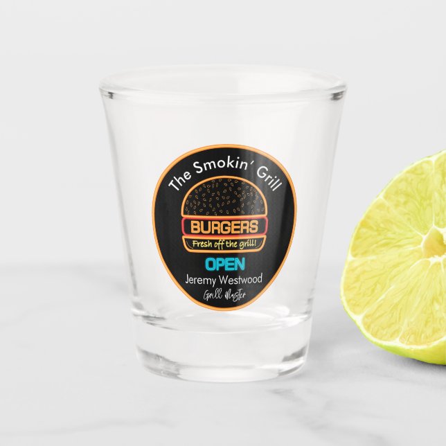Copo De Shot Grill Master Griling Shot Glass Drinkware (Frente)