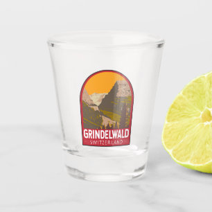 Copo De Shot Grindelwald Suiça Art Vintage