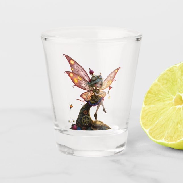 Copo De Shot Guardiã Enluarada da Luz Mecânica. (Frente)