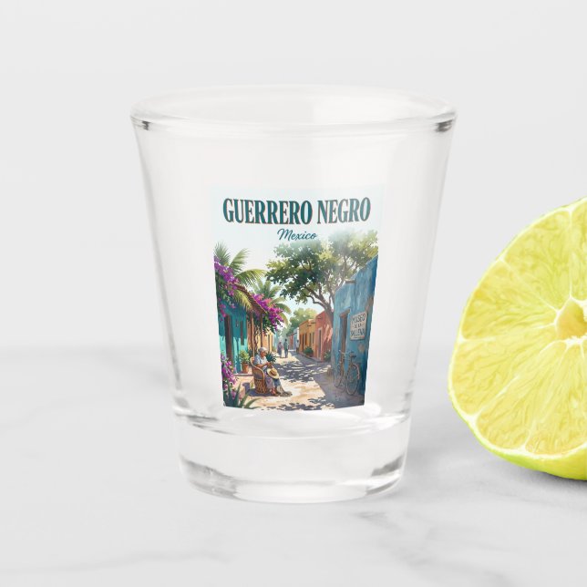 Copo De Shot Guerrero Negro México (Frente)