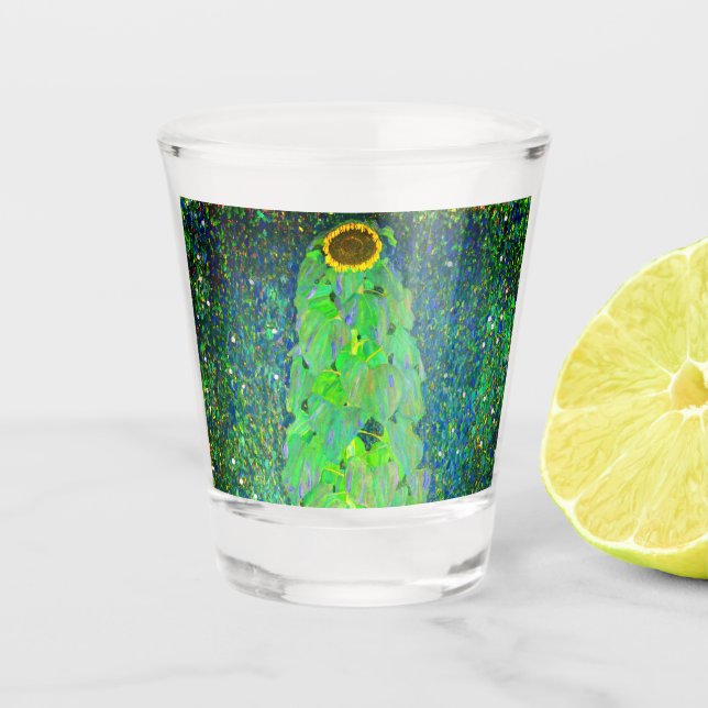 Copo De Shot Gustav Klimt Sunflower (Frente)