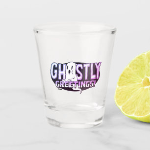Copo De Shot Halloween de saudações horríveis e brilhantes