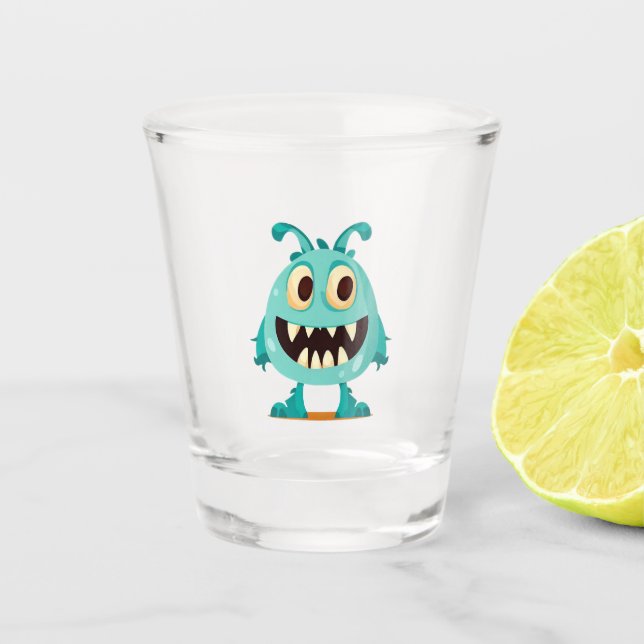Copo De Shot Halloween/Monstro/desenho  (Frente)