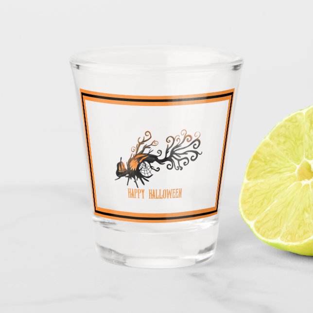 Copo De Shot Halloween/outubro/Queda/abóbora (Frente)