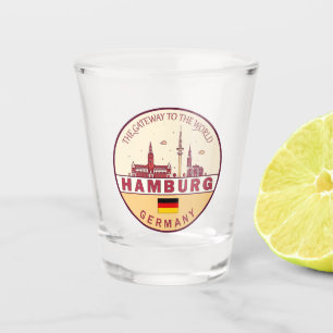 Copo De Shot Hamburgo, Alemanha, Skyline Emblem