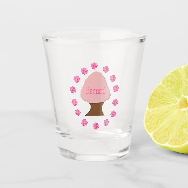 Copo De Shot Hanami - Árvore de Cereja Japonesa (Frente)