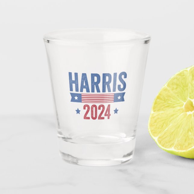Copo De Shot Harris Para Presidente Eleito Democratas Americano (Frente)