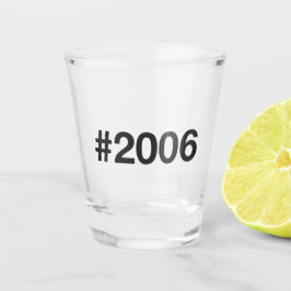 Copo De Shot Hashtag 19 Aniversário de Aniversário do Aniversár
