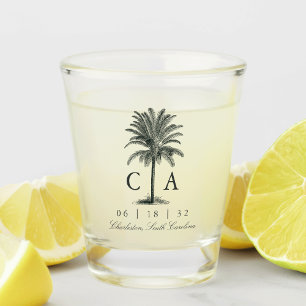 Copo De Shot Havana Palm Vintage Palm Tree Wedding