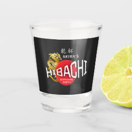 Copo De Shot Hibachi Chef Japanese BBQ Sushi Dragon Birthday