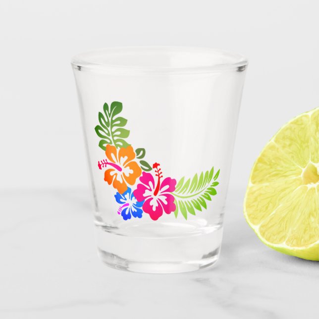 Copo De Shot Hibiscus Flower (Frente)
