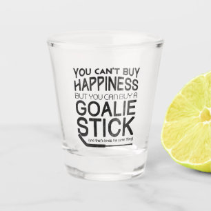 Copo De Shot Hockey Goalie, você não pode Comprar a felicidade
