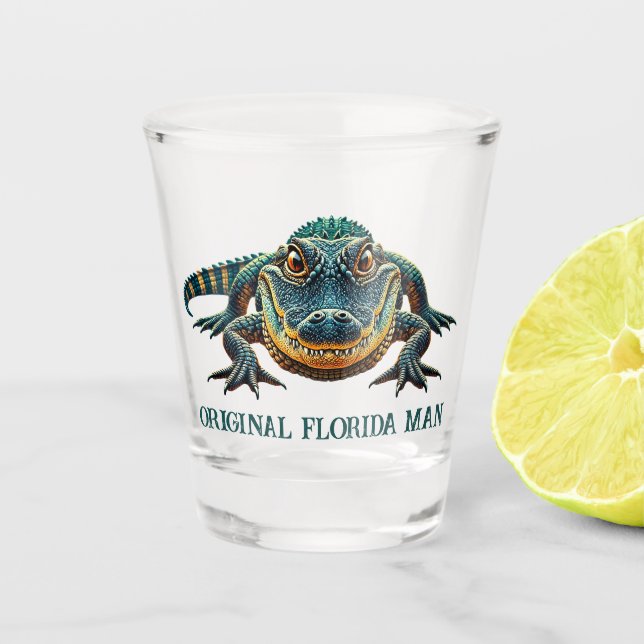 Copo De Shot Homem Original da Flórida com Alligator (Frente)