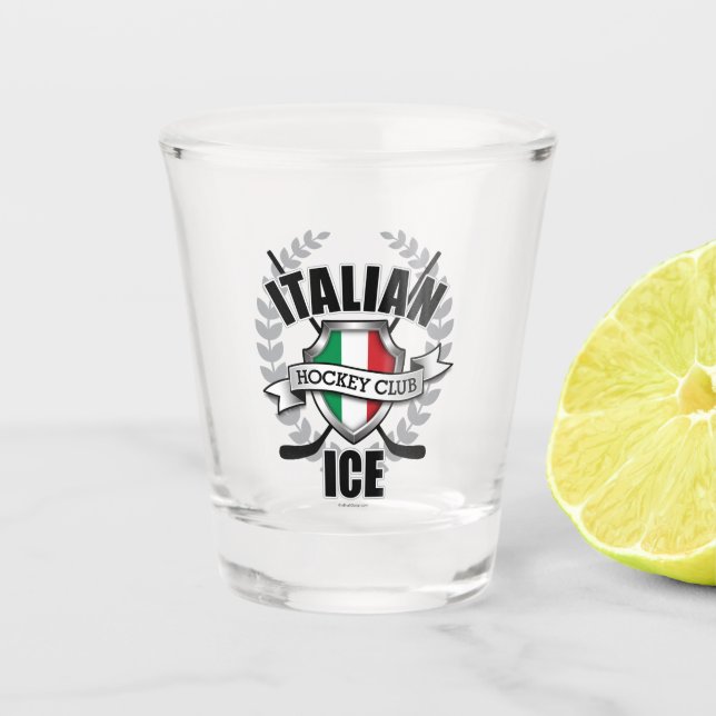 Copo De Shot Hóquei no Gelo Italiano (Frente)
