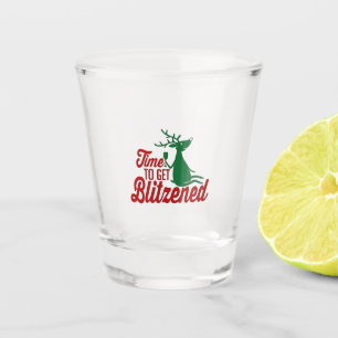 Copo De Shot Hora de ficar bêbado no Natal Rena 
